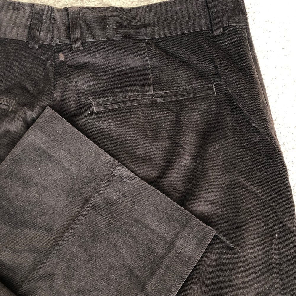 Perry Ellis Men's Dark Brown Corduroy Pants - Picture 8 of 8